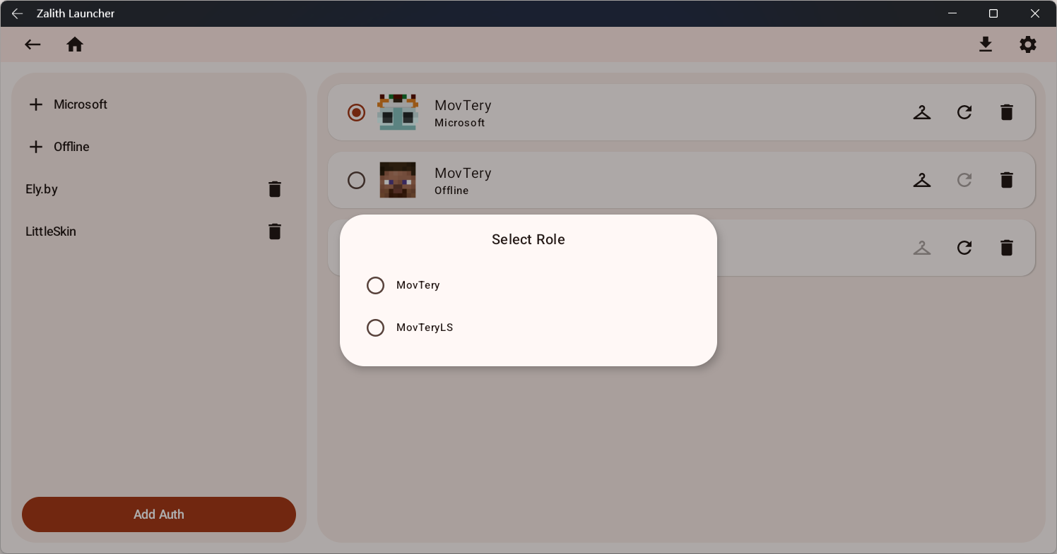 LittleSkin Role Selection